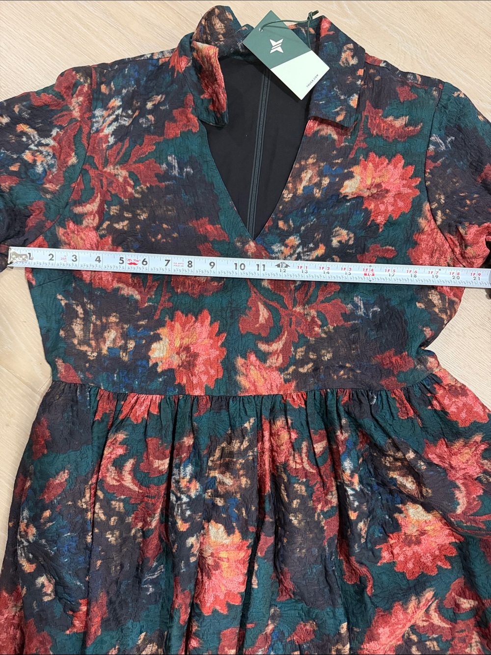 Tuckernuck Persimmon Floral Jacquard Adelaide Midi Dress XL NWT - Picture 7 of 8